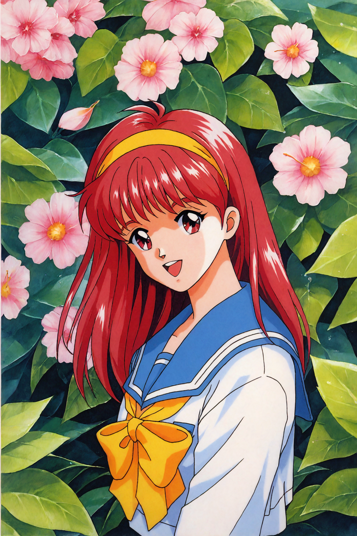 32864-2833709417-score_9,score_8_up,score_7_up,_Fujisaki Shiori,1girl,solo,long hair,school uniform,retro artstyle,yellow hairband,1990s (style),.png
